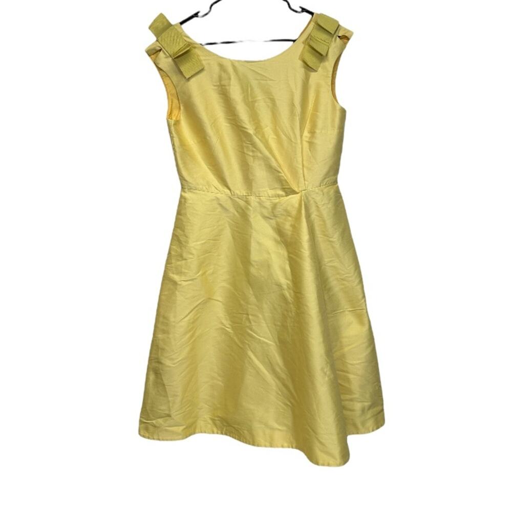 Weekend Max Mara Yellow Sleeveless Babydoll A Line Dress Size 10